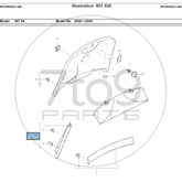 Porsche 987 Cayman S Rear Lid Trim Panel Left Centre 987 555 193 02 A03
